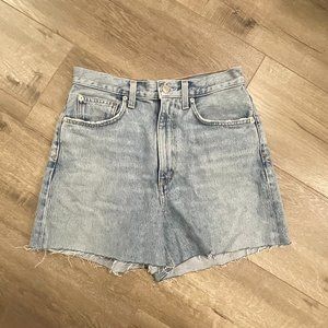 AGOLDE Lightwash Cutoffs - Size 26